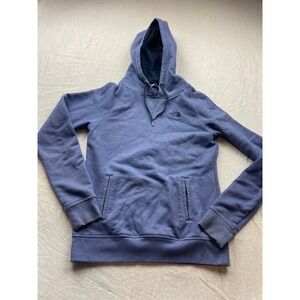 The North Face French Terry Pullover Hoodie Sweatshirt Womens Small Blue
